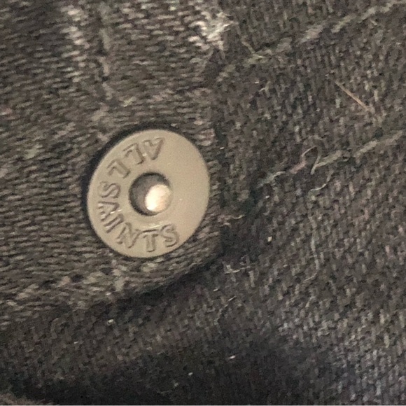 All Saints NWOT Mens Cigarette Skinny Jeans Black Size 28 - Picture 10 of 14